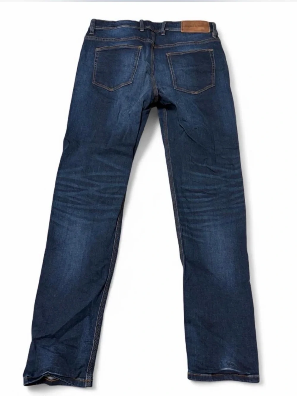 River Island Men's Dark Blue Slim Jeans